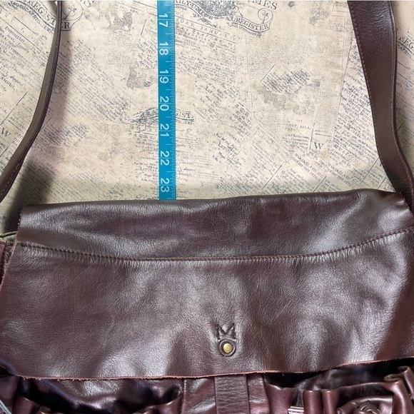 Marc O"Polo Messenger brown leather bag - large Crossbody - Picture 14 of 15